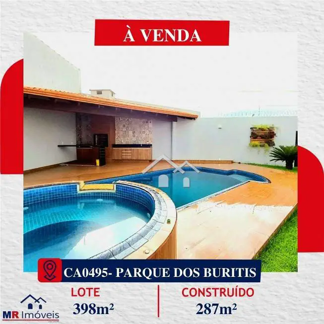 Foto 1 de Casa com 5 Quartos à venda, 290m² em Parque dos Buritis, Rio Verde