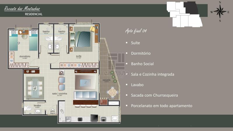 Foto 2 de Apartamento com 2 Quartos à venda, 87m² em Camobi, Santa Maria
