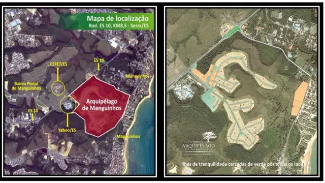 Foto 1 de Lote/Terreno à venda, 610m² em Manguinhos, Serra