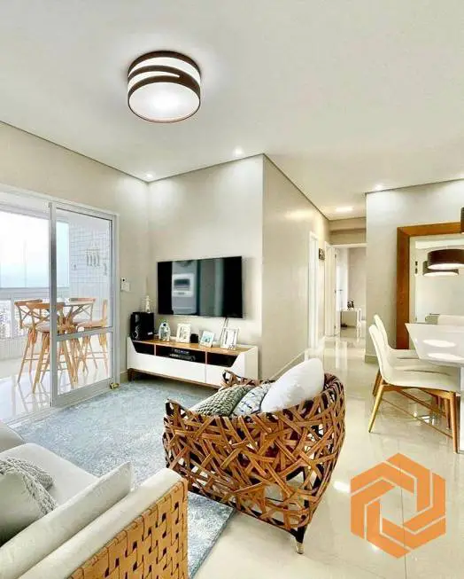 Foto 1 de Apartamento com 3 Quartos à venda, 123m² em Canto do Forte, Praia Grande