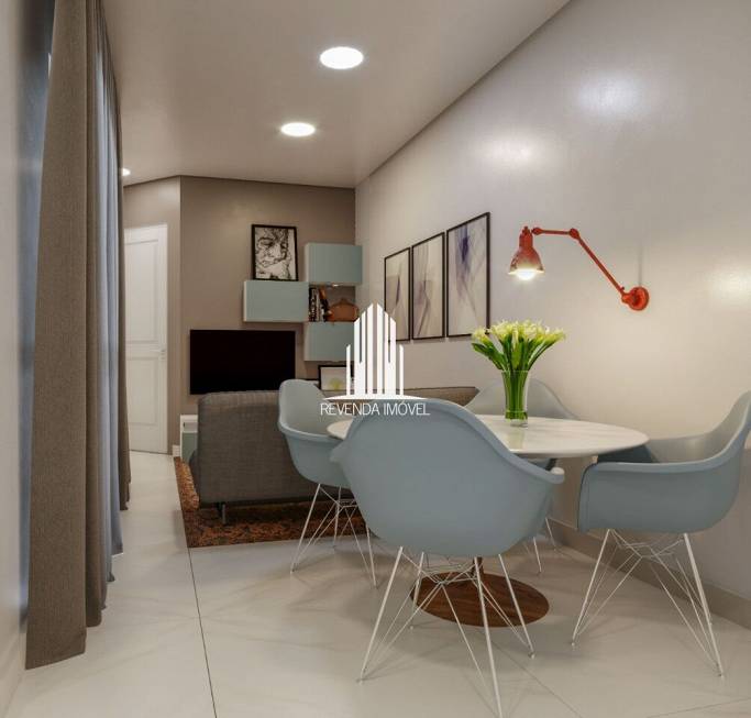 Foto 3 de Apartamento com 2 Quartos à venda, 44m² em Campestre, Santo André