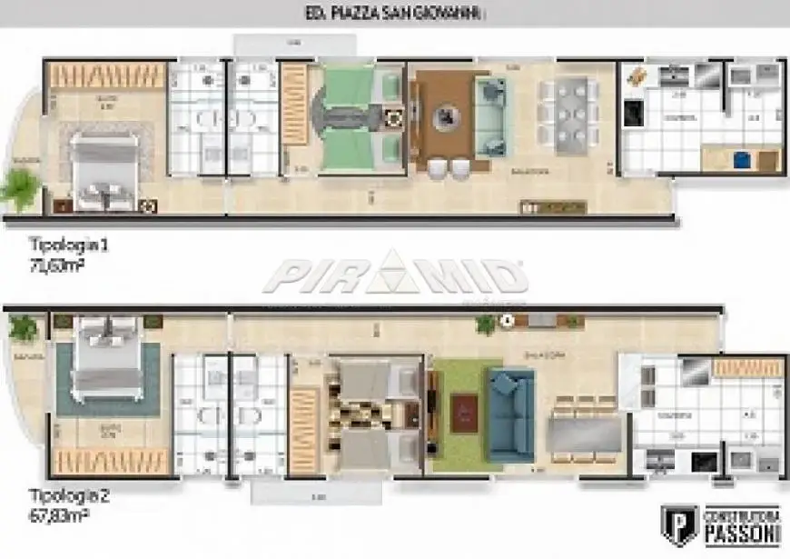 Foto 4 de Apartamento com 2 Quartos à venda, 75m² em Santa Cruz do José Jacques, Ribeirão Preto