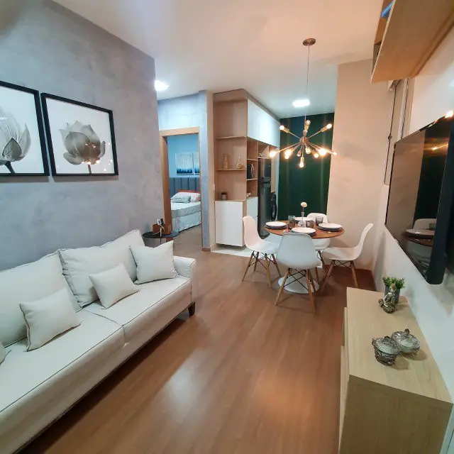Foto 2 de Apartamento com 2 Quartos à venda, 42m² em Wanel Ville, Sorocaba