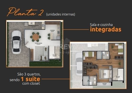Foto 2 de Casa de Condomínio com 3 Quartos à venda, 100m² em Bairro Alto, Curitiba