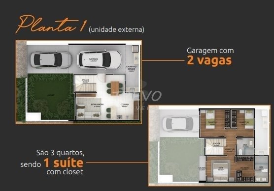 Foto 3 de Casa de Condomínio com 3 Quartos à venda, 100m² em Bairro Alto, Curitiba