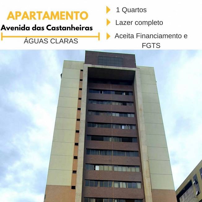 Foto 1 de Apartamento com 1 Quarto à venda, 30m² em Aguas Claras, Brasília