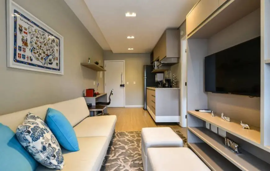 Foto 1 de Apartamento com 1 Quarto para alugar, 41m² em Cidade Monções, São Paulo