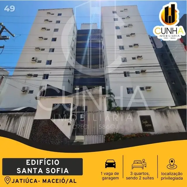 Foto 1 de Apartamento com 3 Quartos à venda, 123m² em Jatiúca, Maceió