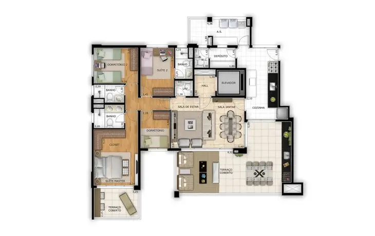 Foto 2 de Apartamento com 4 Quartos à venda, 163m² em Vila Mariana, São Paulo
