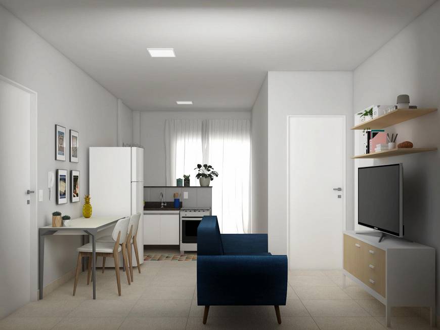 Foto 3 de Apartamento com 1 Quarto para alugar, 30m² em Cidade Jardim, São Carlos