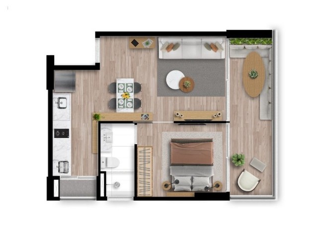 Foto 5 de Apartamento com 1 Quarto à venda, 25m² em Costa Azul, Salvador