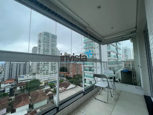 Foto 2 de Apartamento com 1 Quarto à venda, 52m² em Embaré, Santos