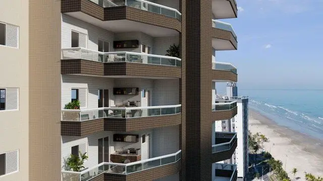 Foto 1 de Apartamento com 1 Quarto à venda, 54m² em Jardim Real, Praia Grande