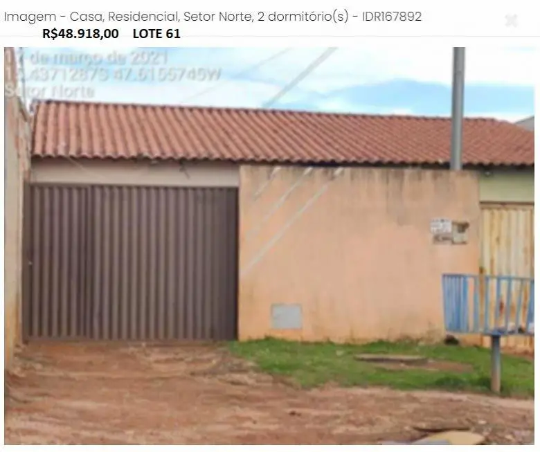Foto 2 de Casa com 2 Quartos à venda, 60m² em Setor Norte, Planaltina
