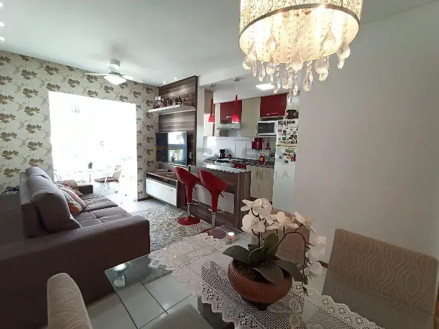 Foto 2 de Apartamento com 2 Quartos à venda, 49m² em Manguinhos, Serra
