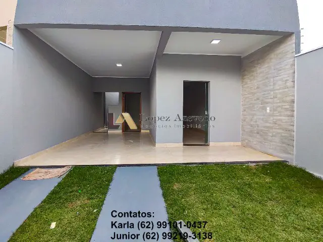 Foto 1 de Casa com 3 Quartos à venda, 105m² em Residencial Flor do Cerrado, Anápolis