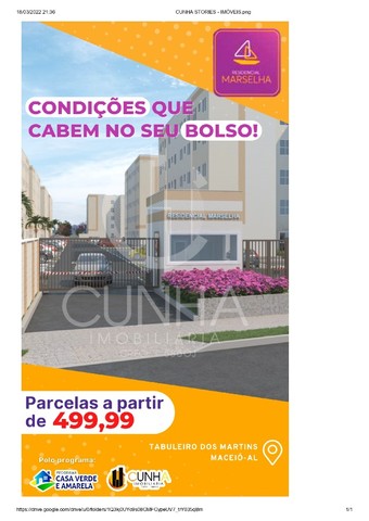 Foto 1 de Apartamento com 2 Quartos à venda, 40m² em Cidade Universitária, Maceió