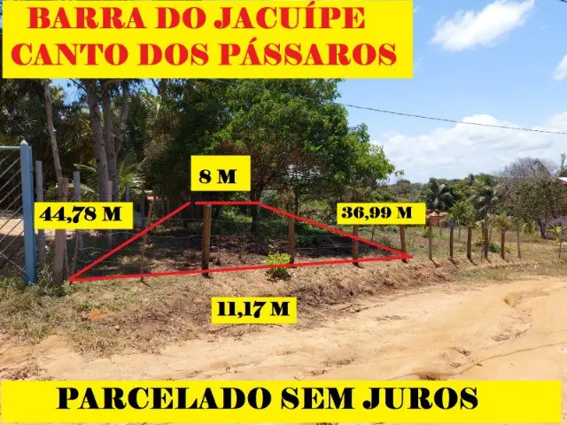 Foto 1 de Lote/Terreno à venda, 365m² em Barra do Jacuípe, Camaçari