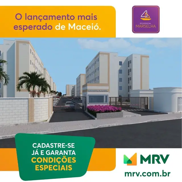 Foto 1 de Apartamento com 2 Quartos à venda, 39m² em Cidade Universitária, Maceió