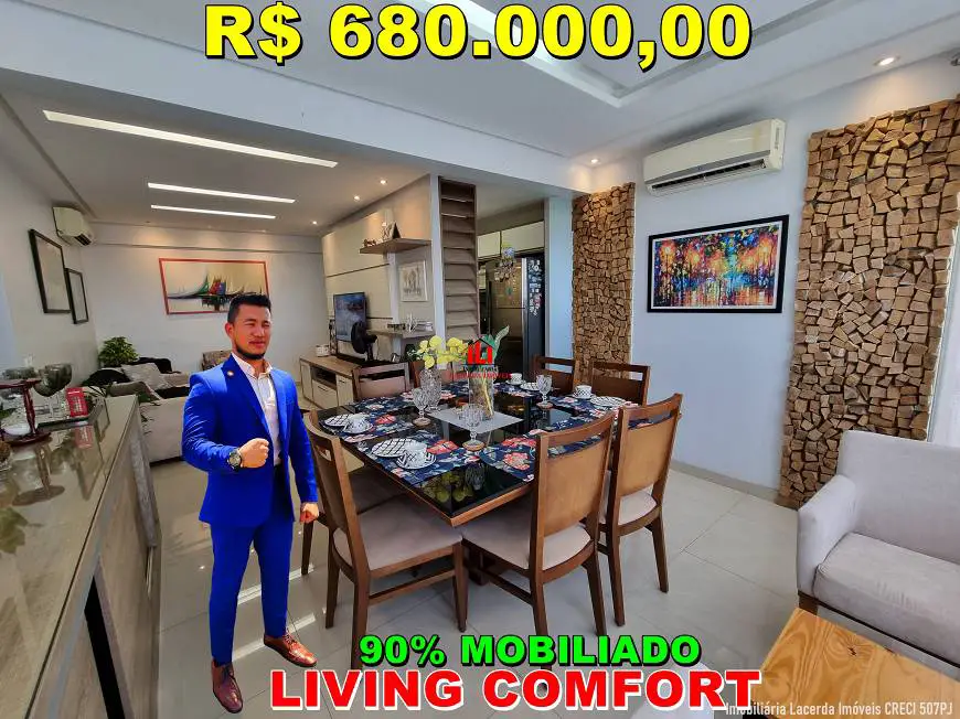 Foto 1 de Apartamento com 3 Quartos à venda, 99m² em Dom Pedro I, Manaus
