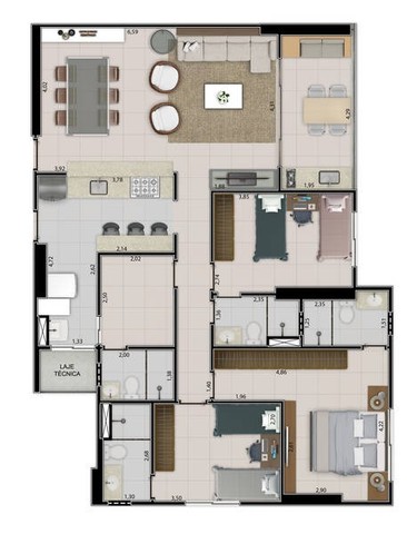Foto 5 de Apartamento com 3 Quartos à venda, 146m² em Estados, João Pessoa