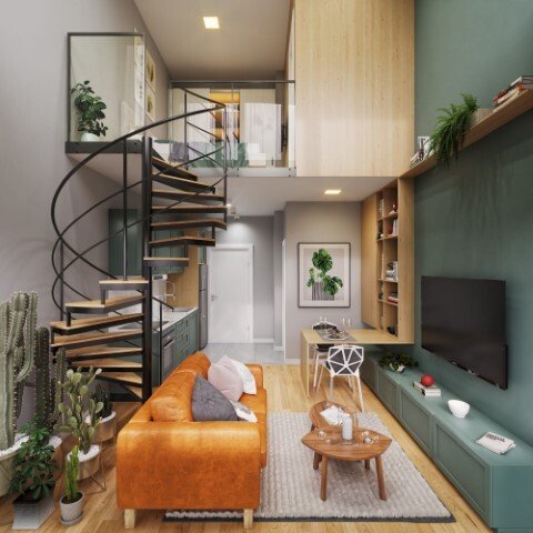 Foto 4 de Apartamento com 2 Quartos à venda, 56m² em Água Verde, Curitiba