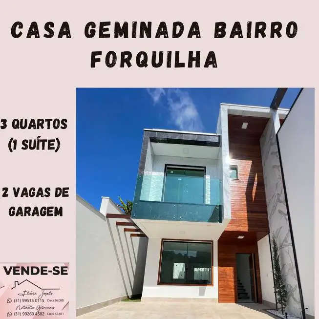 Foto 1 de Casa com 3 Quartos à venda, 140m² em Fontes, Ipatinga