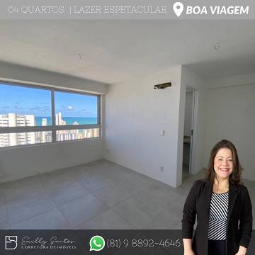 Foto 4 de Apartamento com 4 Quartos à venda, 162m² em Boa Viagem, Recife