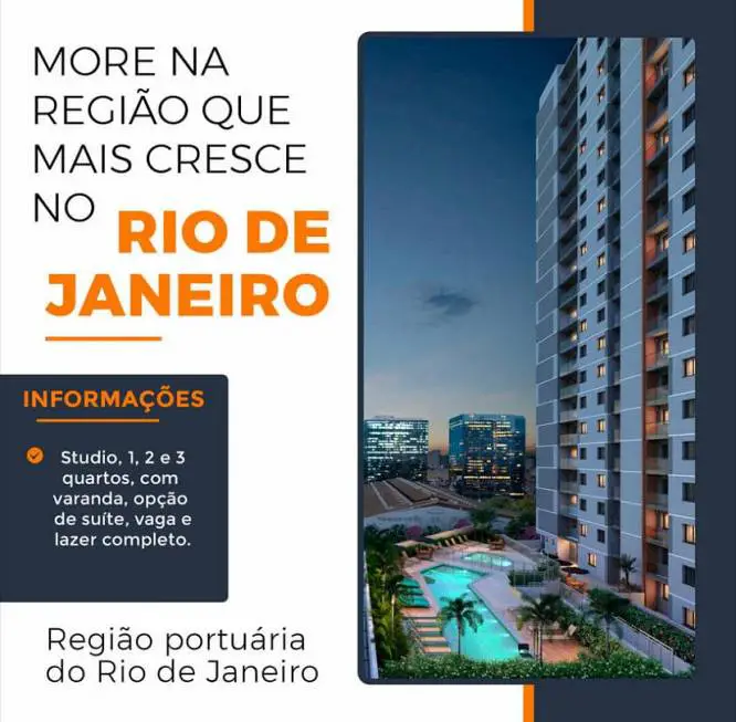 Foto 1 de Apartamento com 2 Quartos à venda, 45m² em Santo Cristo, Rio de Janeiro