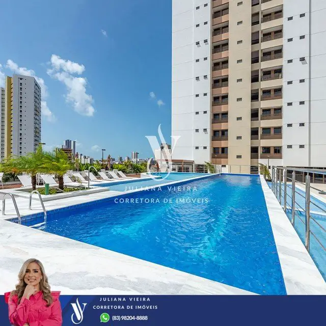 Foto 1 de Apartamento com 3 Quartos para alugar, 89m² em Aeroclube, João Pessoa