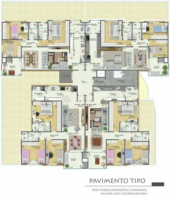 Foto 2 de Apartamento com 3 Quartos à venda, 106m² em São Cristóvão, Chapecó