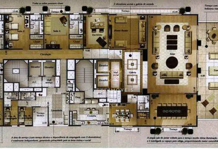 Foto 2 de Apartamento com 5 Quartos à venda, 753m² em Jardim América, São Paulo