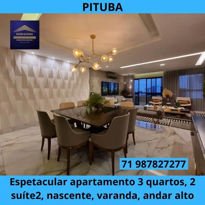 Foto 1 de Apartamento com 3 Quartos à venda, 147m² em Pituba, Salvador