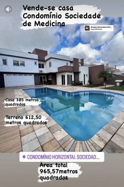 Foto 1 de Casa de Condomínio com 4 Quartos à venda, 385m² em Cerrito, Santa Maria