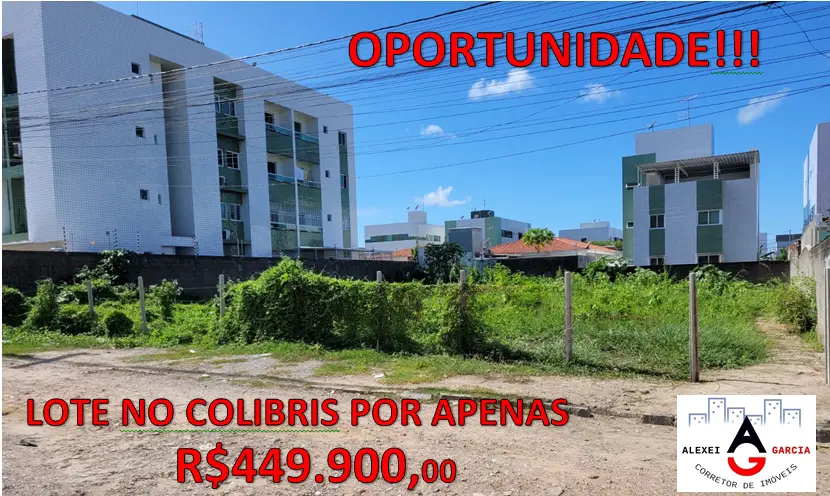Foto 1 de Lote/Terreno à venda, 720m² em Cidade dos Colibris, João Pessoa