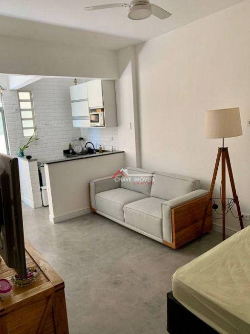 Foto 1 de Apartamento com 1 Quarto à venda, 39m² em Boqueirão, Santos