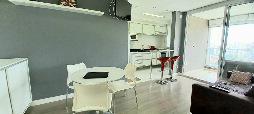 Foto 1 de Apartamento com 1 Quarto para venda ou aluguel, 45m² em Brooklin, São Paulo