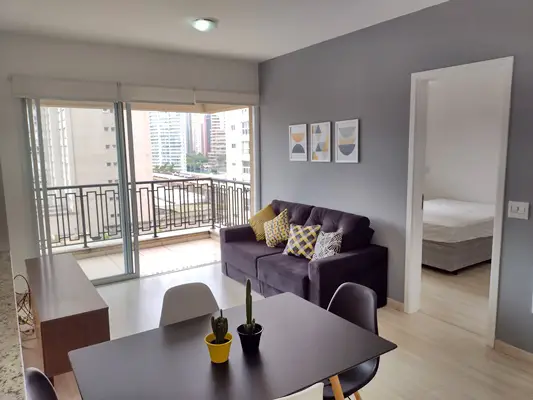 Foto 1 de Apartamento com 1 Quarto para alugar, 51m² em Sítio Tamboré Alphaville, Barueri