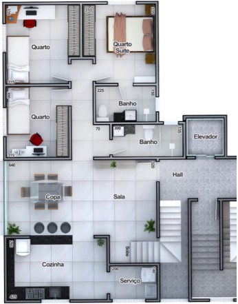 Foto 5 de Apartamento com 3 Quartos à venda, 90m² em Barreiro, Belo Horizonte