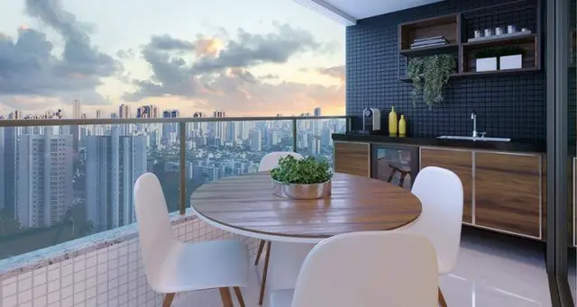 Foto 2 de Apartamento com 4 Quartos à venda, 165m² em Monteiro, Recife
