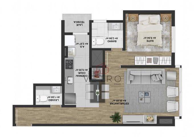 Foto 1 de Apartamento com 1 Quarto à venda, 51m² em Tirol, Gramado