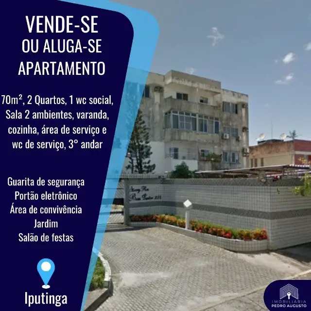 Foto 1 de Apartamento com 2 Quartos à venda, 70m² em Iputinga, Recife