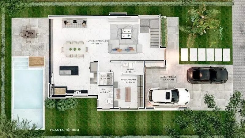 Foto 4 de Casa de Condomínio com 4 Quartos à venda, 230m² em Centro, Capão da Canoa
