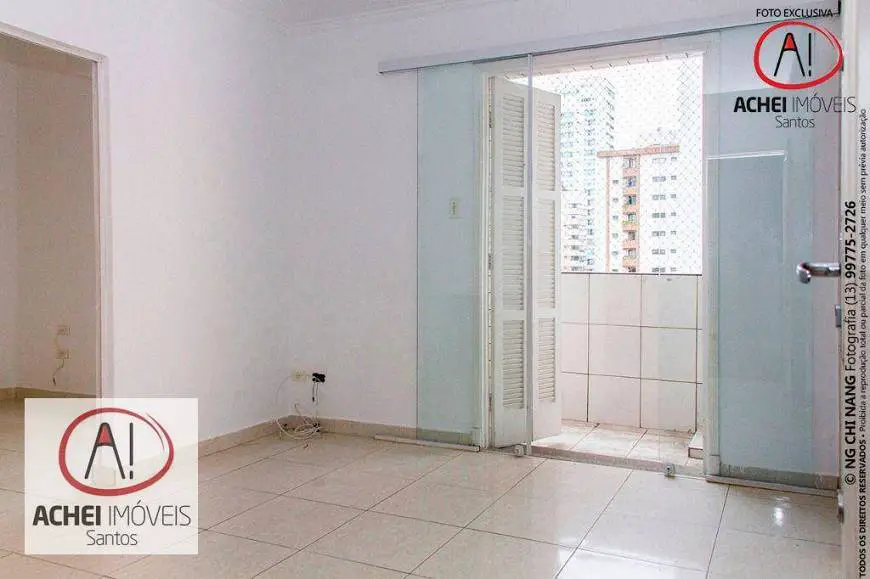 Foto 1 de Apartamento com 1 Quarto para venda ou aluguel, 45m² em Embaré, Santos