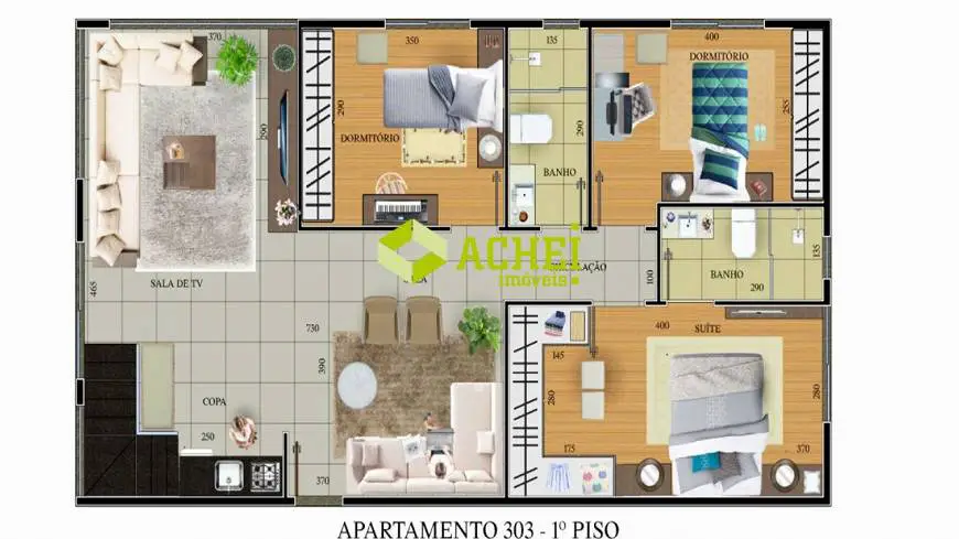 Foto 1 de Apartamento com 3 Quartos à venda, 155m² em Sidil, Divinópolis