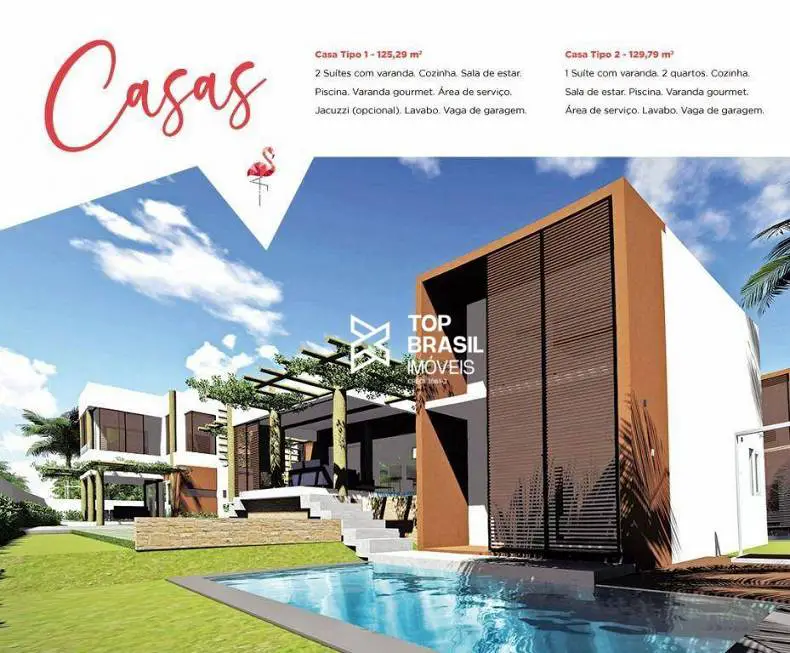 Foto 1 de Casa de Condomínio com 2 Quartos à venda, 117m² em Praia de Pipa, Tibau do Sul