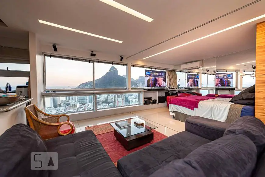 Foto 3 de Apartamento com 1 Quarto para alugar, 58m² em Leblon, Rio de Janeiro