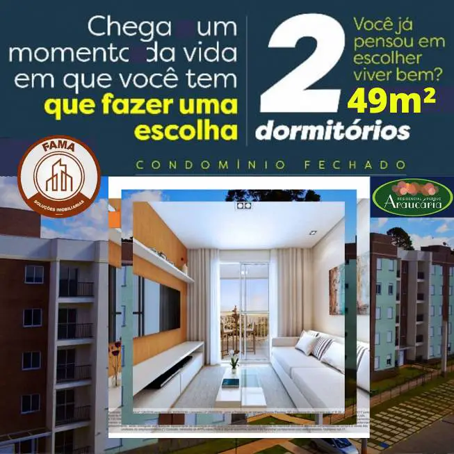 Foto 2 de Apartamento com 2 Quartos à venda, 49m² em Centro, Vargem Grande Paulista