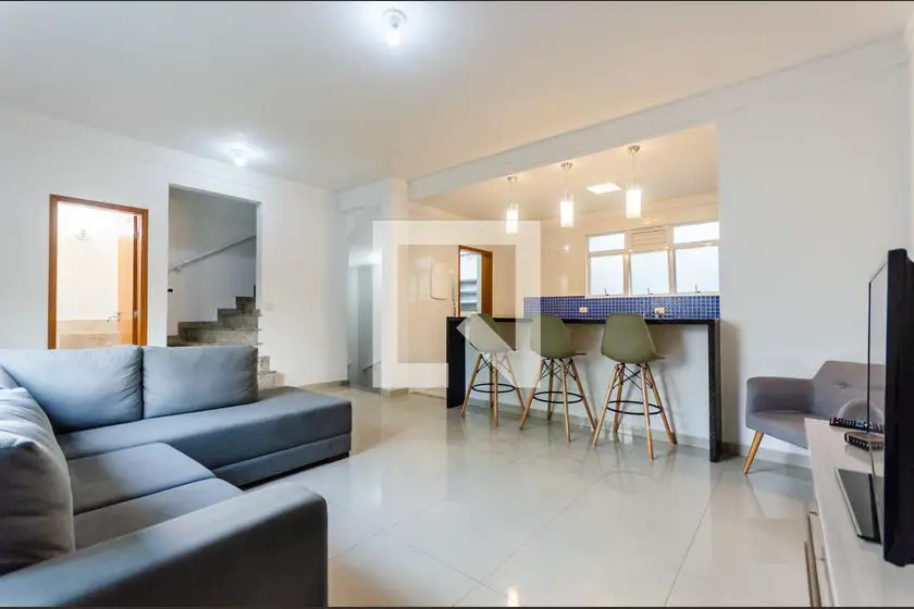 Foto 1 de Casa de Condomínio com 3 Quartos para alugar, 150m² em Boqueirão, Santos