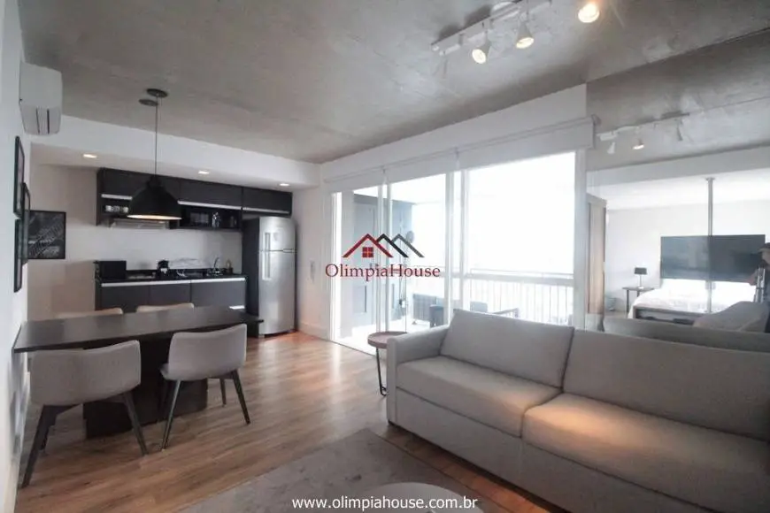 Foto 2 de Apartamento com 1 Quarto para alugar, 63m² em Brooklin, São Paulo